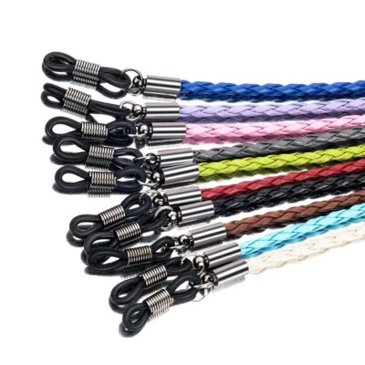 $5.99 • Buy Sunglass Strap Sun Glasses Cord Knitted Twisted Leather Lanyard Neck Chain
