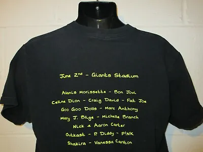 Vintage 2002 Z100 Zootopia Concert Tour Pop Rock Rap Giant Stadium T-Shirt  • $64.99