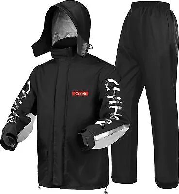 ICreek Motorcycle Rain Suit For Men & Women Waterproof Rain Gear Resistant Rainc • $136.09