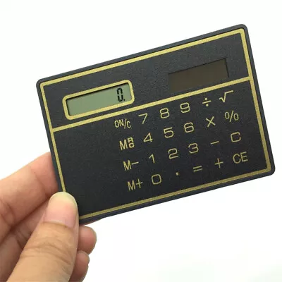 £3.59 • Buy 8 Digits Ultra Thin Mini Slim Credit Card Solar Power Pocket Calculator
