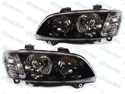 HOLDEN COMMODORE Series 2 SS SV6 SS VE HEADLIGHTS Black PAIR NEW HEAD LAMPS NEW • $249