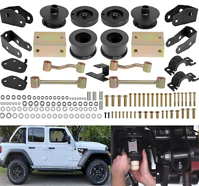 Steel 2.5  Front And Rear Lift Kit For 2018-2022 Jeep Wrangler JL JLU 4WD 2WD • $151.99