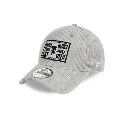 Manchester United New Era Cord Patch Gray Hat Officially Licensed 9FORTY • $29.95