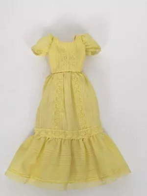 Barbie Doll MAGIC CURL Dress #3856 Original Yellow Outfit 1981  • $5.49