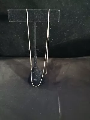 .925 Sterling Silver Thin Necklace 18.5  Long 1.4 Grams Weight • $25