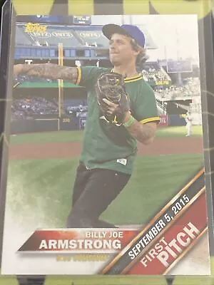 2016 Topps First Pitch (Series 2) Billy Joe Armstrong Oakland Athletics #FP-4 • $0.99