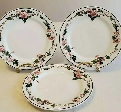 3 Villeroy And Boch Palermo Bread Plates Black Trim 6 1/2  • $18