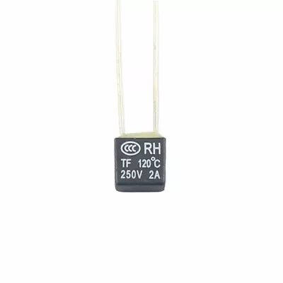 £2.41 • Buy 10pcs RH Thermal Fuse 120℃ 120 Degree 250V 2A Black Square Temperature Switch