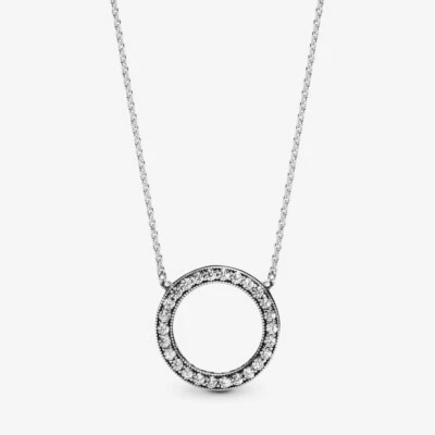 $71.96 • Buy Authentic Pandora Circle Of Sparkle Necklace Item 590514CZ-45