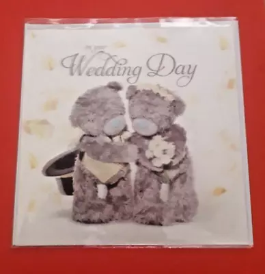 Wedding Greeting Card. On Your Wedding Day. Me To You 3d Holographic Bear Card. • £1.50