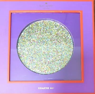 $16.19 • Buy Set Of 4 LILLY PULITZER Resin Coasters With Encased Glittter