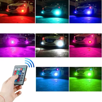 7 Colors H8/H11 5050 RGB LED Car Headlight Fog Light Bulb Safe Driving Lamp NEW • $14.99