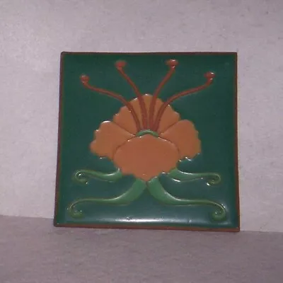 Van Briggle  Pottery  Art Deco WATER LILY  Tile • $169.99