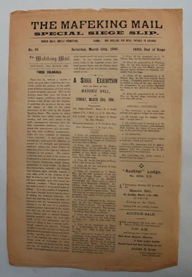 £0.99 • Buy 1900 - 90th Edition - Mafeking Mail - Boer War - Baden Powell - Scout Interest