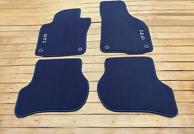 For Vw Golf MK5 GTI Velour Floor Mats Carpet Dark Blue Set Of4  2003-2008 • $151.05