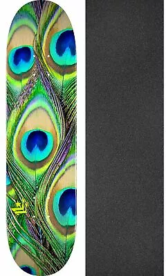 Mini Logo  Peacock Feather 8.25  Skateboard Deck + Griptape • $54.99