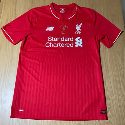 £44.99 • Buy Liverpool Capital One Cup Final New Balance Red Home Shirt 2015-2016 Mens Size L