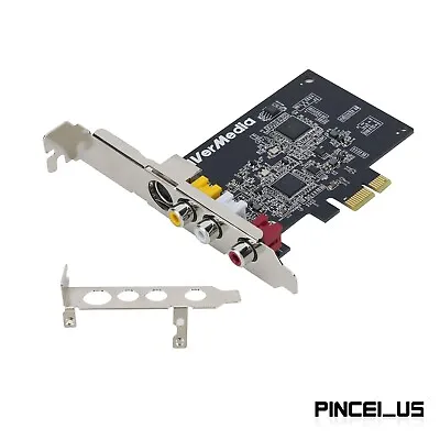 AVerMedia C725B 720x576 Video Card PCIe Video Card Supports AV/S Terminal Input • $113.48