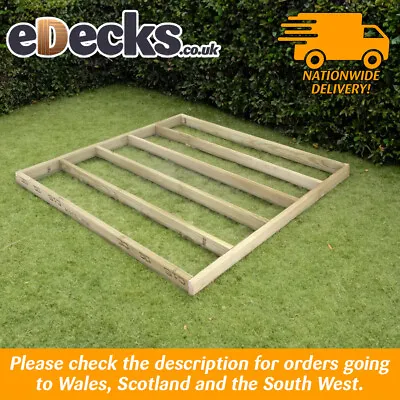 Decking Frame Kit Joists Garden Timber Base 4  X 2  Multiple Sizes Treated • £224.99