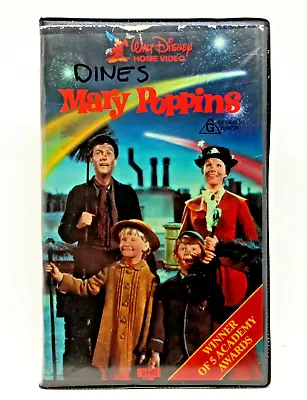 Mary Poppins VHS PAL Walt Disney Home Video EX-RENTAL Clamshell RARE Tested • $20