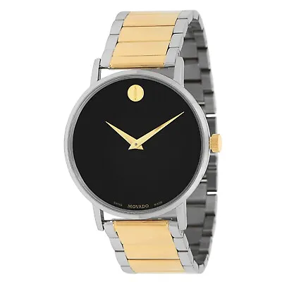 Movado 0607217 Men's Museum Classic Black Dial Quartz Watch • $384