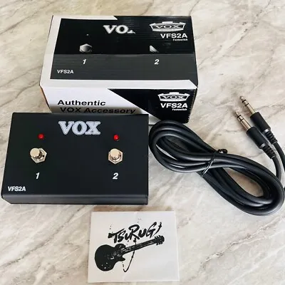 Vox VFS-2A Footswitch For AC15 And AC30 W/ Stereo Cable Genuine Product New • $65.99