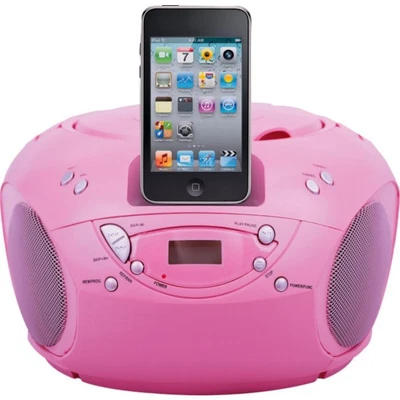 £27.99 • Buy Bush Pink Portable CD Player With IPod Docking - Free 1 Year Guarantee