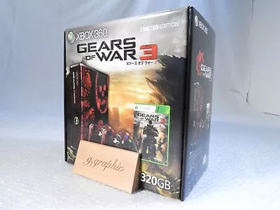 Microsoft Xbox 360 320GB Console Gaming System Gears Of War 3 W/ Box • $299