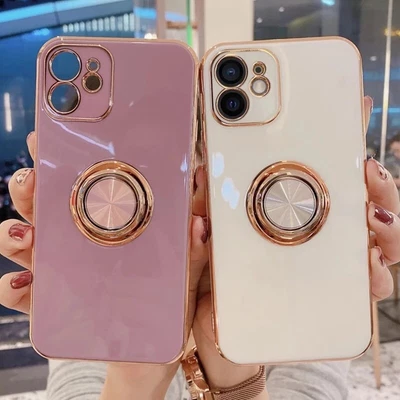$9.66 • Buy Ring Holder Case For IPhone X XR XS 11 12 13 14 Pro Max 7 8 Plus Soft Slim Cover