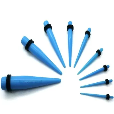 16MM -10MM Blue Pen Set Expander Rod Taper Dehnstifte Tunnel Piercing • £2.53