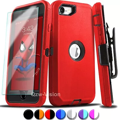 For IPhone 6 7 8 Plus SE 2/3 Shockproof Case Cover Belt Clip + Screen Protector • $9.99