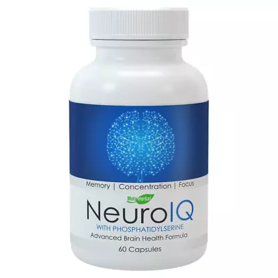 NeuroIQ Nootropic Brain Health Supplement For Memory Concentration And Focus • $29.95