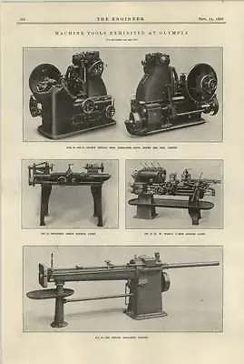 £10 • Buy 1920 Vickers Broaching Machine Double Helical Gear Generator