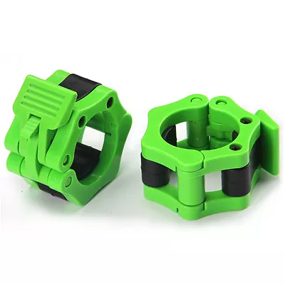 50mm A Pair Lock Jaw Collars Olympic Barbells Muscle Clamp Bar Lockjaw 2''Green • $21.50