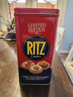 Vintage 1987 Nabisco Ritz Crackers Limited Edition Tin Canister 8.5  • $14.95