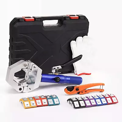 Hydraulic Hose Crimper Ac Crimping Tool Machine With Dies Handheld Hydraulic Hos • $200.97