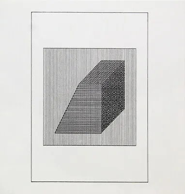 Sol LeWitt | Untitled XV From  Ficciones  | 1984 | Serigraph | Mint Condition • $125