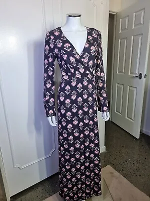 Tigerlily Floral Print Wrap Dress Size 8 • $49