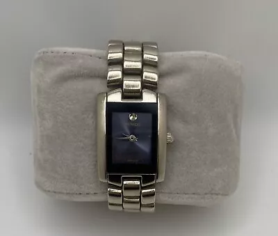 Movado Valor Tungsten Steel 98AZ1882 Black Dial Men’s Women's Wristwatch  • $600