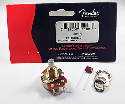 Genuine Fender 500K Split Shaft Pot CTS Guitar Volume/Tone Control Potentiometer • $8.69