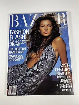 Vintage Harper's Bazaar January 2000 Giselle Cover • $16.99