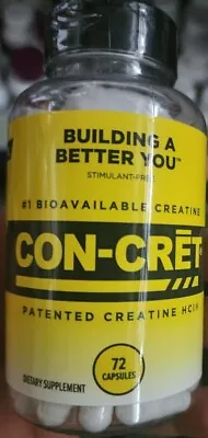 Con-Cret Patented Creatine HCl 750 Mg 72 Capsules New Dietary Supplement • $23.99