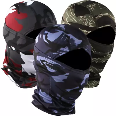 3Pack Military Tactical Balaclava Camo Bandana Hunting Full Face Mask Neck Scarf • $14.93