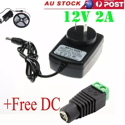 DC 12V 2A Power Supply Adapter Transformer Charger For LED Strip Lights AU Plug • $12.99