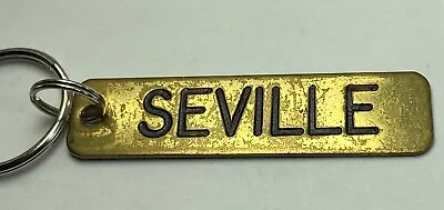 Vintage Cadillac Seville Brass Keychain 3  With Scratches & Surface Wear • $11.70