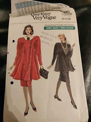 Vogue Patterns 7029 Maternity Evening Wear Formal Suit Size 81012  Uncut  • £4.99
