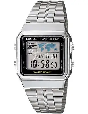 Casio Classic Unisex Digital Sliver Watch A500WA-1DF / A500WA-1 • $94.95