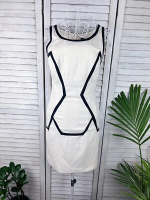 Elle Zeitoune Pencil Dress Office Business Corporate Creamy White Size 8 • $39.99