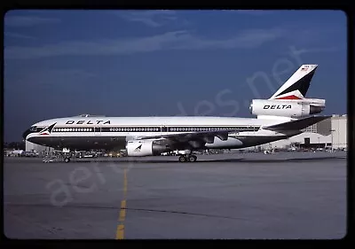 Delta McDonnell Douglas DC-10-10 N915WA Oct 87 Kodachrome Slide/Dia • $2