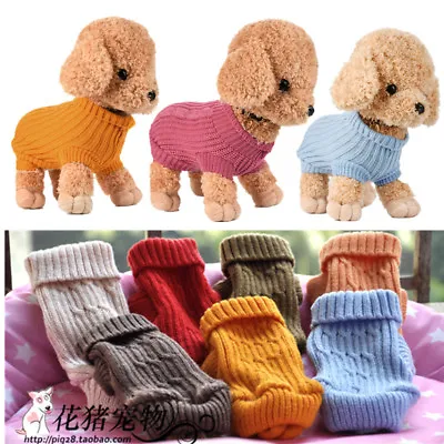 XXXXS XXXS XXS Knit Jumper Dog Sweater Micro Puppy Clothes For Teacup Chihuahua • $7.99